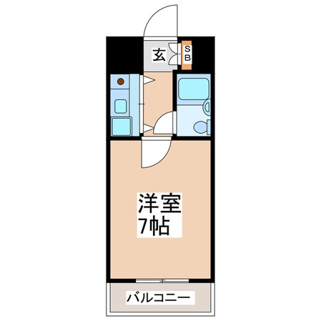 朝日プラザ坪井の物件間取画像